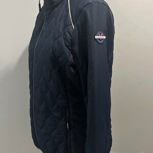NWOT VUARNET Navy Women's Light Puffer/Quilted Jacket - Size Small